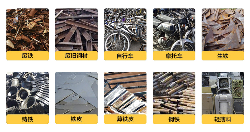 Materials used in the production line
