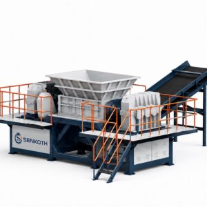 Double Shaft E-Waste Shredder